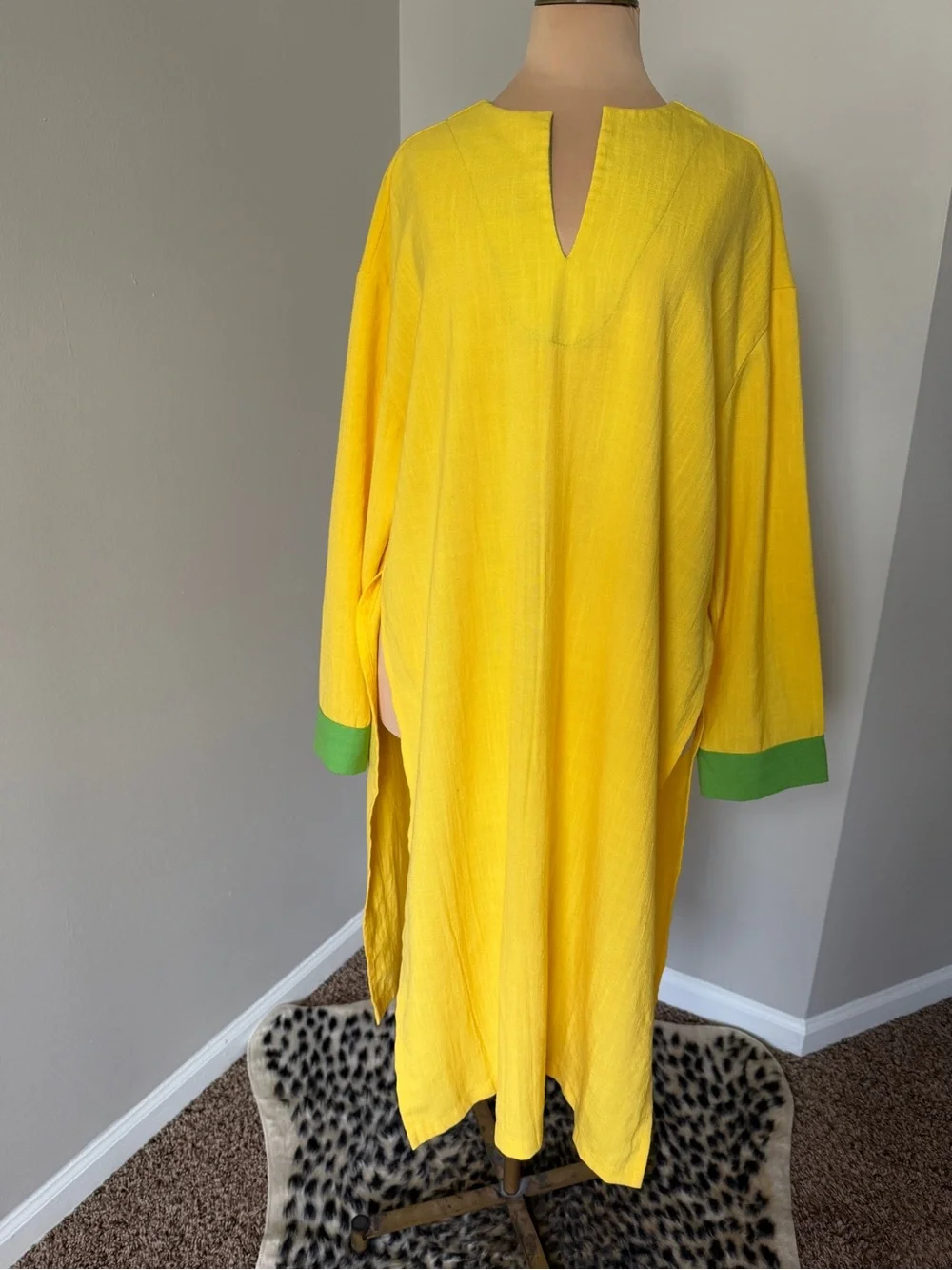 Michael Kors Bright Yellow Tunic Beach Cover Up